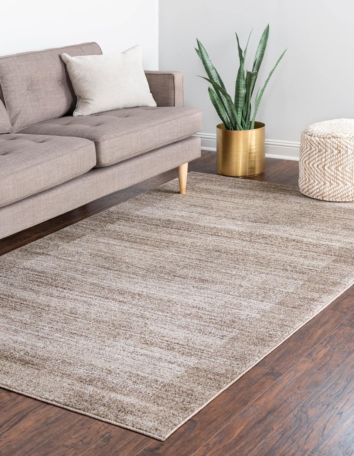 Angelica Collection Rug – 8' x 11' Beige Medium Rug Perfect for Living ...