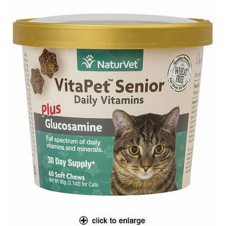 UPC: 0797801036443 | VITA PET SENIOR CAT GLUCO 60CT