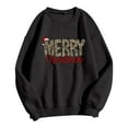 thumbnail image 4 of Ugly Christmas Sweatshirts for Women Funny Xmas Leopard Letter Print Pullover Holiday Long Sleeve Crewneck Tops, 4 of 4