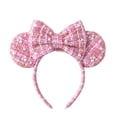 thumbnail image 1 of Diadema KARETT Orejas de Ratón con Moño Rosa para Niñas y Mujeres, 1 of 7