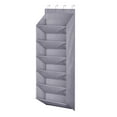 thumbnail image 2 of Bolsa de almacenamiento colgante para puerta de armario de puerta con bolsillos grandes y profundos colgante universal gris plegable perfecl Zapatero colgante, 2 of 6