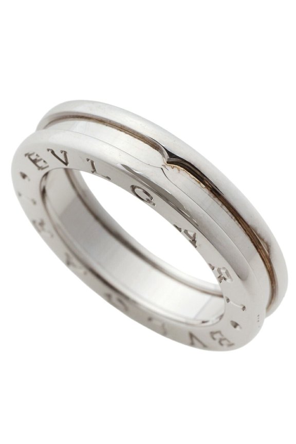 Pre-Owned Bulgari BVLGARI 7.4g B.zero1 Ring, 1-band ring, 18KWG white gold, size #51 (approx....