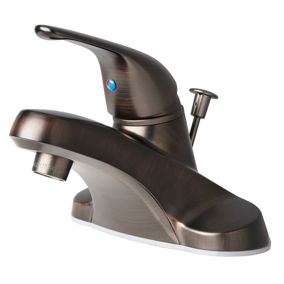 Laguna Brass 2040BZ Single Handle Centerset Lavatory Faucet with Pop-Up Drain Brushed Bronze Finish