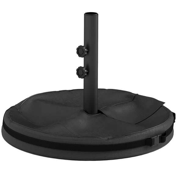 Outsunny Patio Umbrella Base Portable for 1.4"/1.5"/1.9" Pole, Black