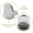 thumbnail image 3 of HEALEEP 50Pcs Glass Shelf Bracket Peg Zinc Alloy Silver L shaped Simple Design for Home Improvement, 3 of 8