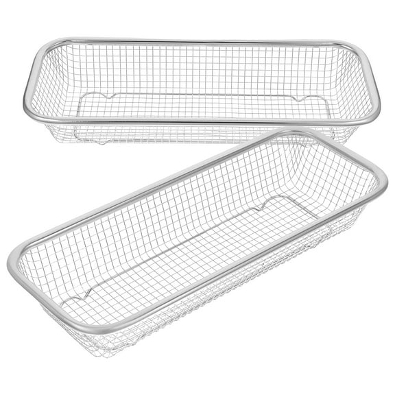 FELTECHELECTR Chopstick Dishwasher Basket Silver 2Set 12.1X4.9X2.2In