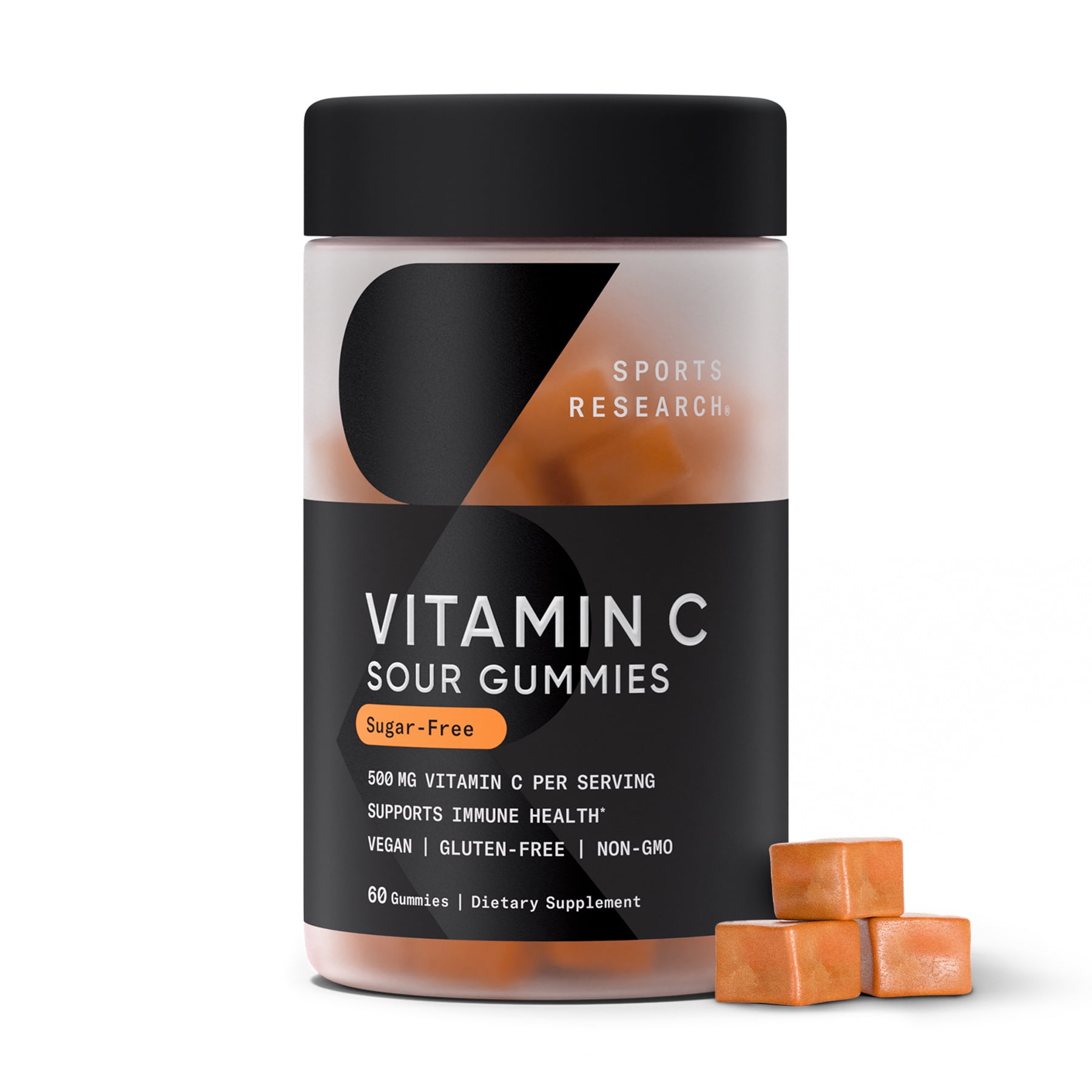 Sports Research Vitamin D3 + K2 Gummies, Plant-Based, 60 count
