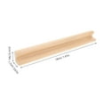 thumbnail image 2 of OUNONA 1Pcs Beige Wooden Domino Racks Rectangular Strip for Family Gatherings Parties Game Educational Tool, 2 of 8