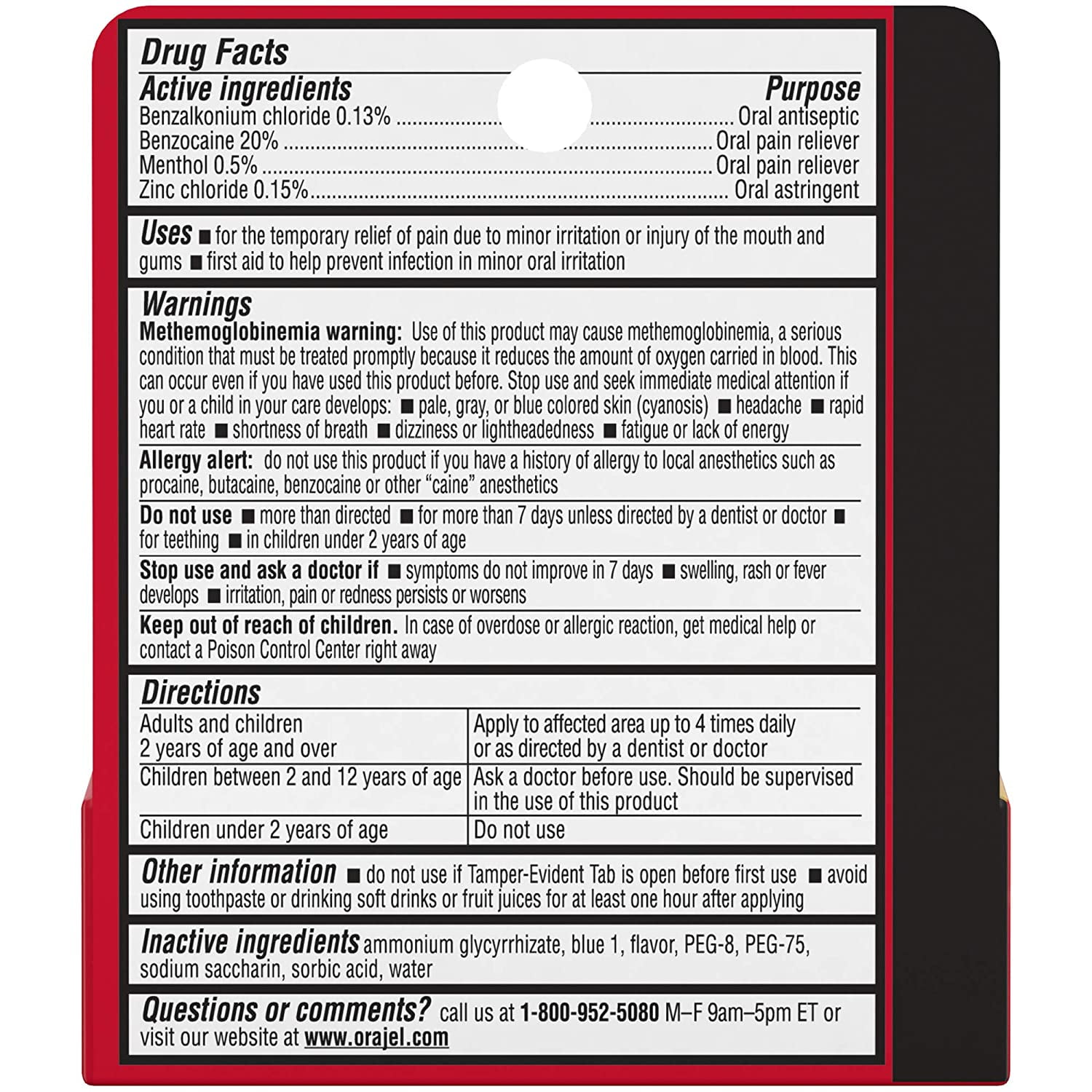 Orajel 4X Medicated For Toothache & Gum Relief, Cooling Gel, 0.25 oz (Pack of 4)