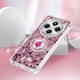 thumbnail image 5 of Funda para Xiaomi Redmi 14C con Brillo Líquido Flotante, Purpurina, Parachoques y Anillo Giratorio Soporte, 5 of 5