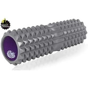 Planet Fitness Deep Tissue EVA Foam Roller with Spine Support Space and Spike Bump Texture High Density for Muscle Therapy and Self-Massage, 18"