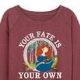 thumbnail image 3 of Disney Brave - Merida Your Fate Is Your Own - Women's Lightweight French Terry Long Sleeve Shirt, 3 of 5