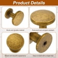 thumbnail image 4 of 10Pack Round Cabinet Knobs,  1.2" Dia x 1.1" Height Drawer Knob Handle Pulls for Kitchen Cabinets Bedroom Dresser Wardrobe, Copper, 4 of 6