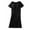 Black, variant on CAICJ98 Nightgowns for Women Women's Casual Loose Chest Pad Mid Length Summer Short Sleeved Pajamas Bottoming Dress Night Shirt Women Sleepwear L,Black