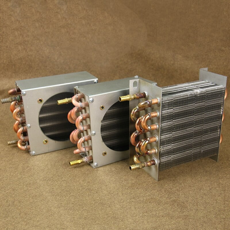 condenser radiator refrigerator freezer aircooled watercooled aluminum fin and copper tube