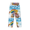 thumbnail image 5 of Xecao Rainbow Animals on Noah's Ark Men's Straight Lounge Pajama Pants: The Ultimate in Comfortable Sleepwear, 5 of 9