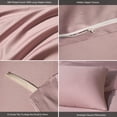 thumbnail image 5 of MooMee Duvet Cover Set Queen 600-TC 100% Extra Long-Staple Cotton Sateen Silky Smooth Luxury (Pale Mauve, 90"x90"), 5 of 7