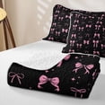 thumbnail image 4 of Erosebridal Pink Stars Bow Quilt Full,Dreamy Princess Style Full Bedspread Sets For Girls,3pcs, 4 of 7