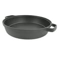 thumbnail image 6 of Xirurus Cast Iron Dutch Oven Pot Dual Loop Handle 9.84 Inches Uncoated Flat Bottom for Soup Stew Frying Pancake Induction Compatible Kitchen Cookware Black, 6 of 9