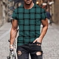 thumbnail image 2 of Shorts pour Hommes, T-Shirt à Manches Courtes Imprimé Col Rond Décontracté, 2 of 5