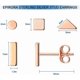 thumbnail image 2 of Sterling Silver Stud Earrings for Women Men- 4 Pairs of Hypoallergenic Simple Geometric Small Stud Earring Set Tiny Circle Triangle Square Bar Stud Ea, 2 of 4