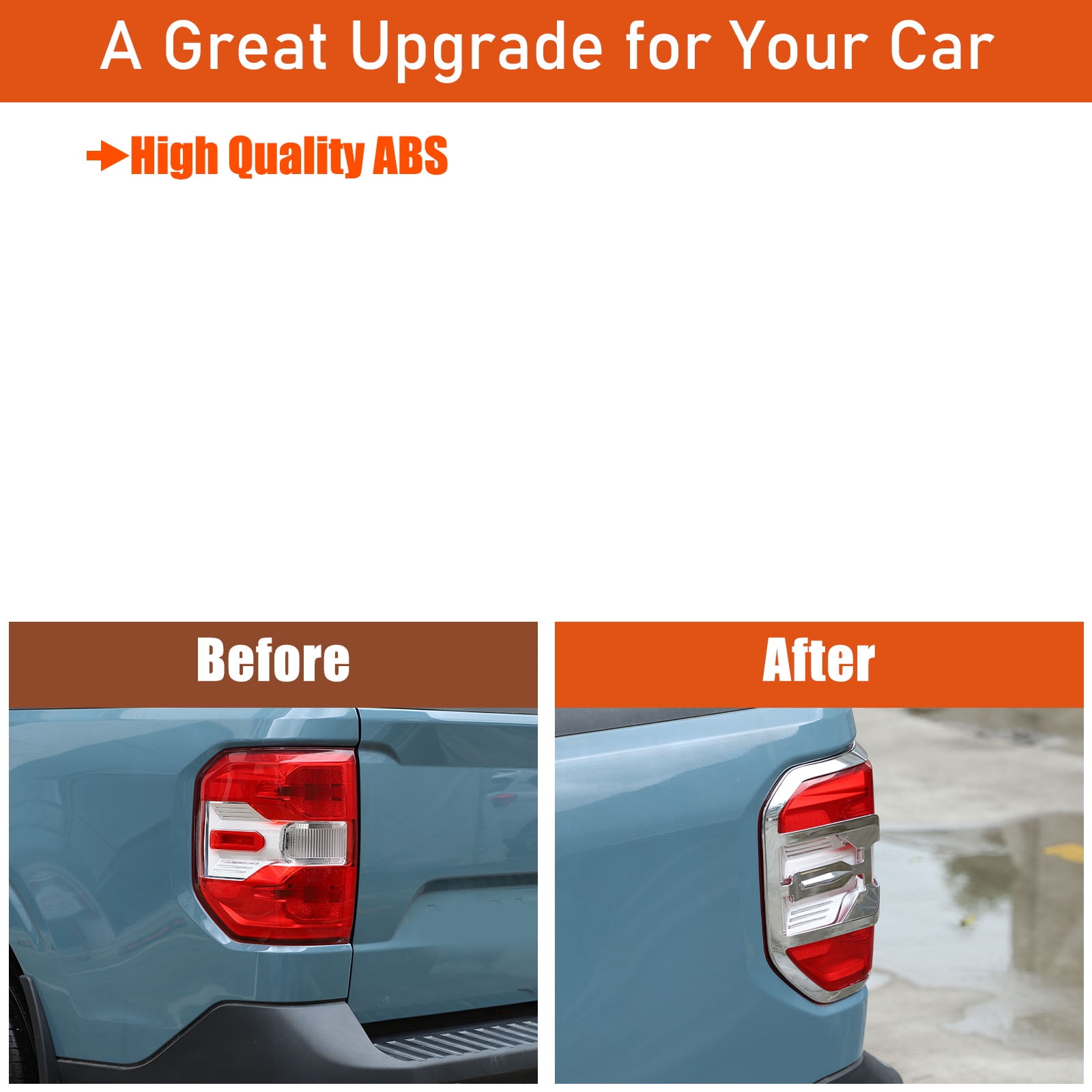 Tail Light Trim Bezel for Ford Maverick 2024, Automotive Tail Light Protection Bezel, Mounting Bezel, Tail Light Bezel Replacement Parts