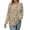 Khaki Floral, variant on Zeagoo Tshirts For Women Thumb Hole Cotton Long Sleeve Shirts Tunic Blouses for Leggings