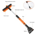 thumbnail image 3 of TeqHome 3 In 1 Windshield Ice Scraper Frost Removal Car Snow Removal Shovel, Black, 3 of 7