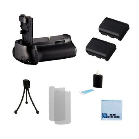 Canon Battery Grip - Battery Grip for Canon EOS 60D DSLR Camera + (2) LP-E6 Long-Life Batteries + eCostConnection Starter Kit