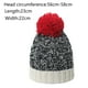 thumbnail image 2 of Gorros de lana para hombres y mujeres, gorro de punto con parches y mezcla de lana, 2 of 5