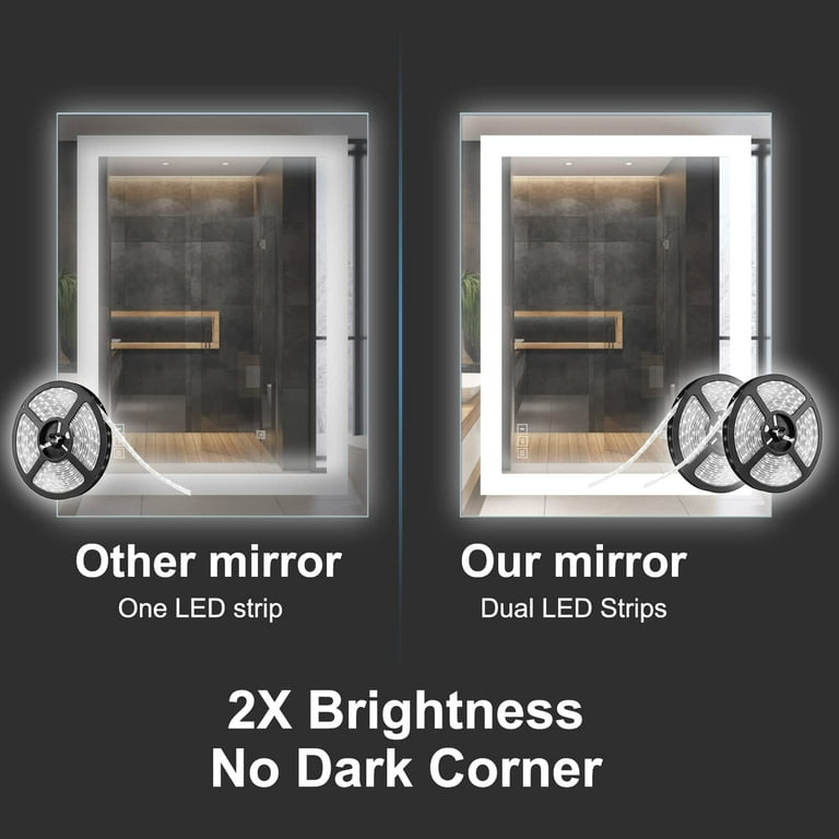 Hauschen Led Lighted Bathroom Mirror Shelly Lighting