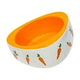thumbnail image 4 of Baohd Non Slip Rabbit Feeder Bowl Feeding Basin for Hedgehog Gerbils Puppy Kitten 11cmx4.5cm Triangle, 4 of 9