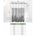 thumbnail image 6 of No Hook Shower Curtain with Snap in Liner, Grey Trees Plants Forest Impressionist Oil Painting Art Hotel Shower Curtains for Bathroom, Washable Shower Curtain Liner Set with Mesh Top Window, 36"x78", 6 of 6