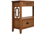 thumbnail image 6 of 36" Farmhouse Console Table, Narrow Entryway Sofa Table Buffet Sideboard with 4 Drawers and 1 Storage Shelf, Accent Storage Cabinet for Living Room Hallway Kitchen, Easy Assembly, Brown, 6 of 8