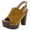Yellow, variant on Penkiiy New Fish Mouth High-heeled Thick-heeled Thick-soled Comfortable Women's Sandals