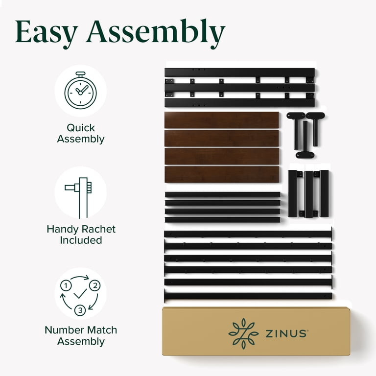 Zinus Shen Bamboo Platform Bed Frame, Queen photo 5