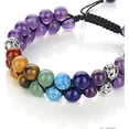thumbnail image 4 of Pulsera de cuentas de chakras, pulsera de cristal curativa de los 7 chakras, pulsera de cuentas de piedra de yoga, pulsera de meditación, relajación y ansiedad., 4 of 5