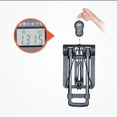 thumbnail image 1 of Small Folding Hand Truck, Compact Small Folding Dolly Versatile Safe Practical with 2 Ropes for Airport, 1 of 7