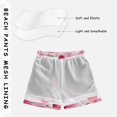 thumbnail image 5 of Kids' Beach Pants Comfortable Swim Trunks Cherry and Pink Bow Pattern Shorts for Pool Vacation and Lounge Wear Large, 5 of 8