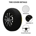 thumbnail image 2 of Pofeuu Balls Print Spare Tire Wheel Cover for Car Truck SUV Camper Universal Fit Spare Tire Cover RV Spare Tire Covers-14 inch, 2 of 6