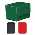 thumbnail image 2 of Estuche para tarjetas con cierre magnético, capacidad para 100 tarjetas, pasatiempos de juguete para tarjetas de recolección resistentes Verde, 2 of 8