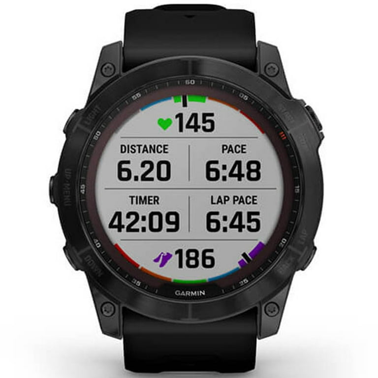 Garmin 010-02541-22 Fenix 7X Sapphire Solar Smartwatch - Black DLC
