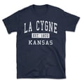 thumbnail image 1 of La Cygne Kansas Classic Established Men's Cotton T-Shirt, 1 of 1