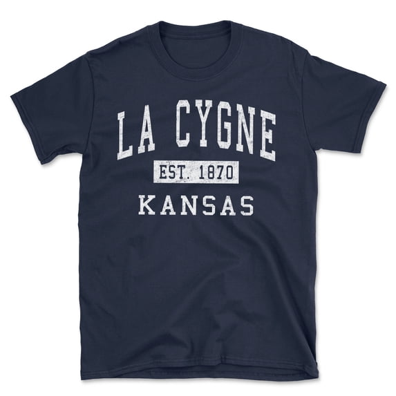 La Cygne Kansas Classic Established Men's Cotton T-Shirt