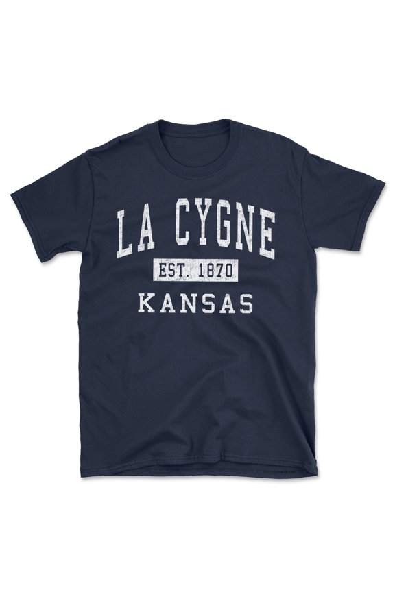 La Cygne Kansas Classic Established Men's Cotton T-Shirt