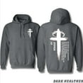 thumbnail image 2 of Joshua 1:9 Christian Hoodie – Be Strong and Courageous Cross Graphic Faith Pullover, Inspirational Bible Verse Hoodie for Men & Women, Religious Streetwear, Perfect Gift for Believers, 2 of 6