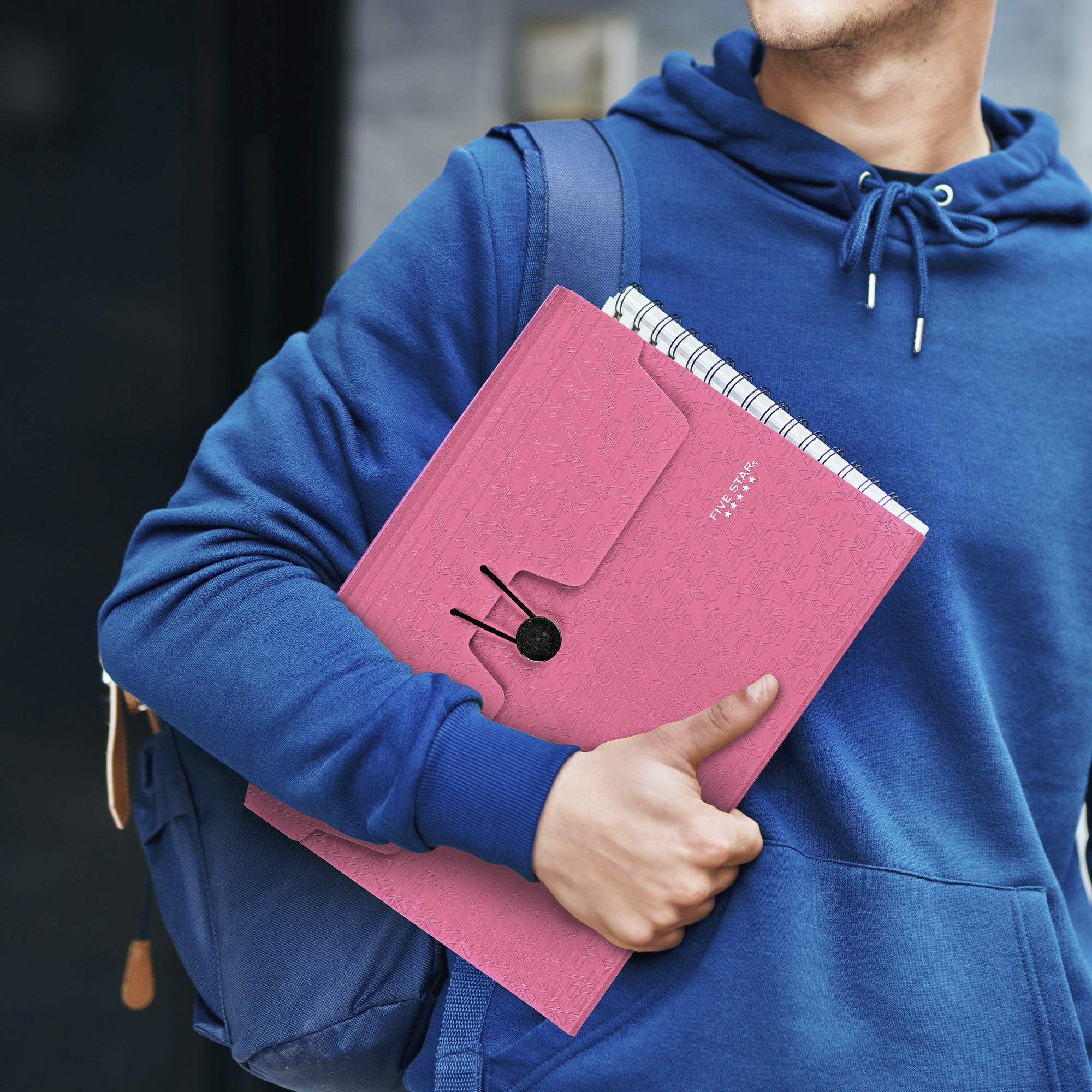 Five Star® 13Pkt Expanding File Pink