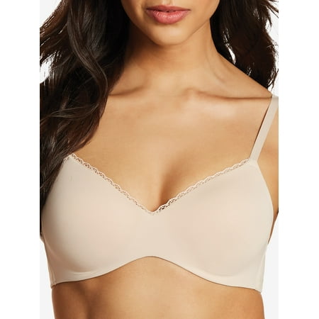 

Women s Maidenform DM7681 Pure Comfort Embellished Lift Wireless Bra (Paris Nude L)