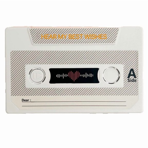 Recording Voice Card Tape Greeting Card Recordable 300 Seconds DIY Recording Music Card Anniversary Birthday Gift C,1 x Card