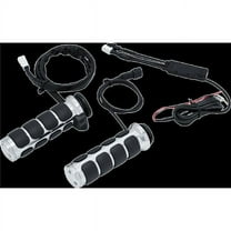 Kuryakyn 6470 Heated ISO Grips Throttle-By-Wire - Chrome